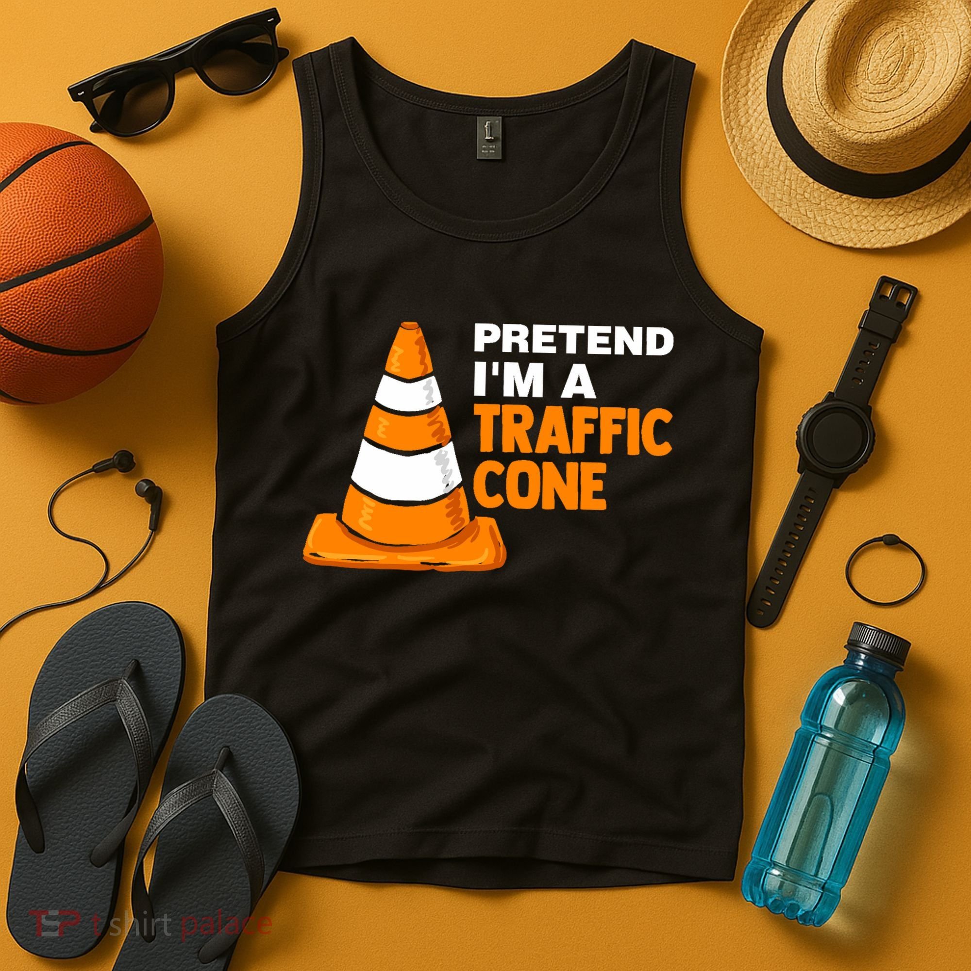 Pretend Im A Traffic Cone Costume Tank Top