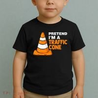 Pretend Im A Traffic Cone Costume Toddler T-Shirt thumb 2
