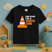 Pretend Im A Traffic Cone Costume Toddler T-Shirt thumb 3