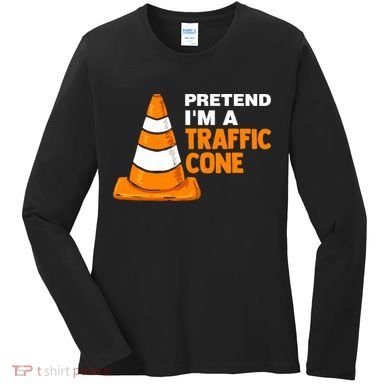 Pretend Im A Traffic Cone Costume Women's Long Sleeve Shirt