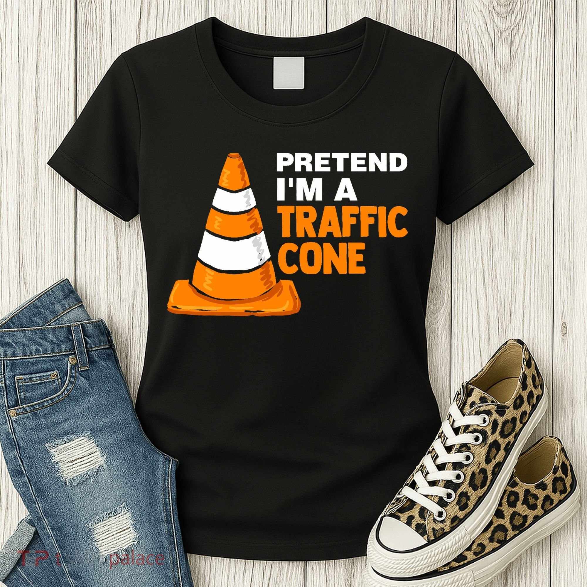 Pretend Im A Traffic Cone Costume Women's T-Shirt