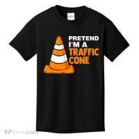 Pretend Im A Traffic Cone Costume Kids T-Shirt thumb 0
