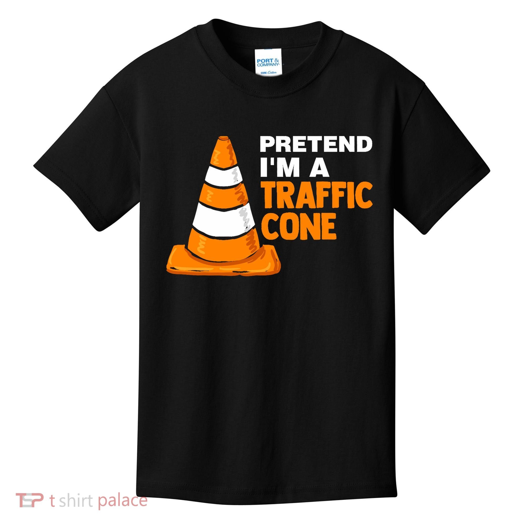 Pretend Im A Traffic Cone Costume Kids T-Shirt