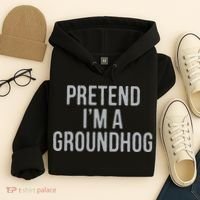 Pretend Im A Groundhog Lazy Halloween Costume Hoodie thumb 4
