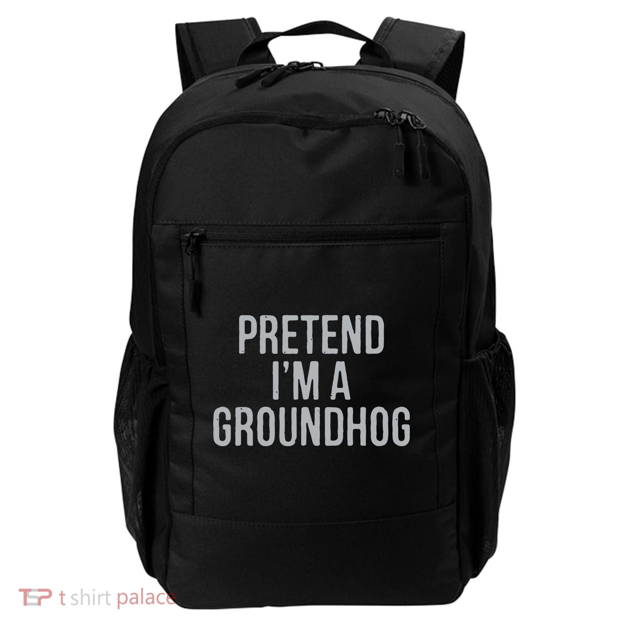 Pretend Im A Groundhog Lazy Halloween Costume Backpack