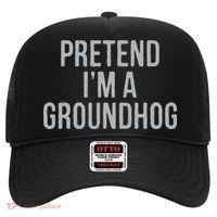 Pretend Im A Groundhog Lazy Halloween Costume Hat thumb 0