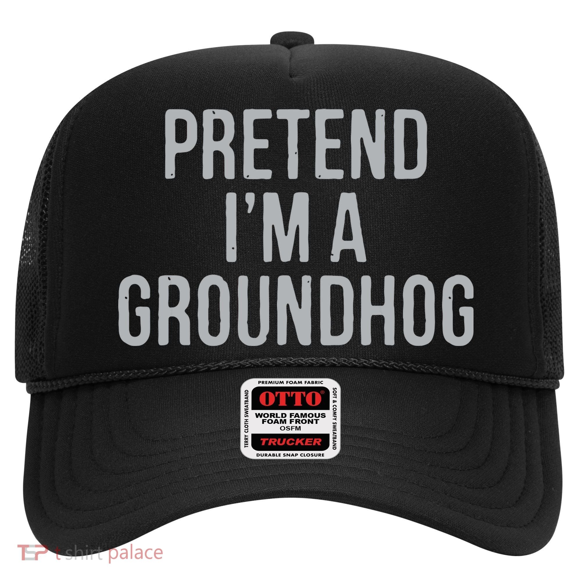 Pretend Im A Groundhog Lazy Halloween Costume Hat