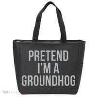 Pretend Im A Groundhog Lazy Halloween Costume Tote Bag thumb 0