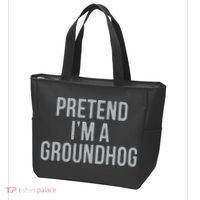 Pretend Im A Groundhog Lazy Halloween Costume Tote Bag thumb 3
