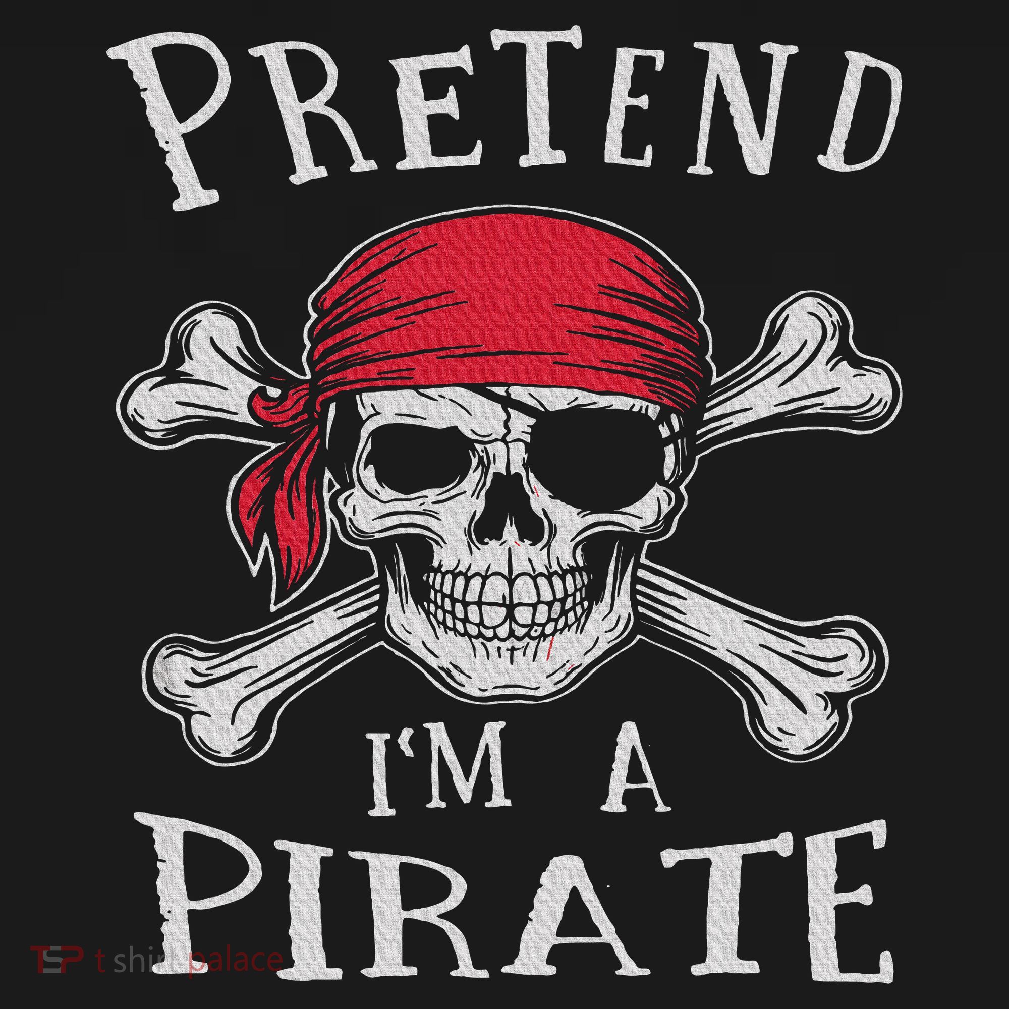 Pretend I'm A Pirate Funny Lazy Halloween Matching Costume Polo
