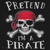 Pretend I'm A Pirate Funny Lazy Halloween Matching Costume Women's Hoodie thumb 2