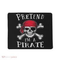 Pretend I'm A Pirate Funny Lazy Halloween Matching Costume Mousepad thumb 0