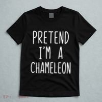 Pretend IM A Chameleon Costume Halloween Lazy Quick Pretend IM A Chamel T-Shirt thumb 5