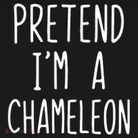Pretend IM A Chameleon Costume Halloween Lazy Quick Pretend IM A Chamel Women's Long Sleeve Shirt thumb 2