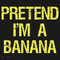 Pretend Im A Banana Funny Lazy Halloween Costume Outfit T-Shirt thumb 7