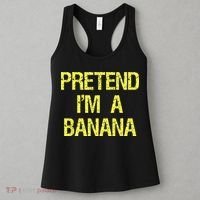 Pretend Im A Banana Funny Lazy Halloween Costume Outfit Women's Tank Top thumb 3