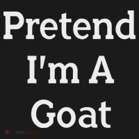 Pretend I'm A Goat Costume Party Funny Halloween Goat Long Sleeve Shirt thumb 2