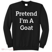 Pretend I'm A Goat Costume Party Funny Halloween Goat Sweatshirt thumb 0
