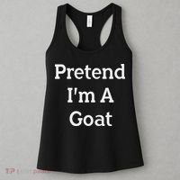 Pretend I'm A Goat Costume Party Funny Halloween Goat Women's Tank Top thumb 3