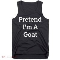 Pretend I'm A Goat Costume Party Funny Halloween Goat Tank Top thumb 0