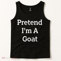 Pretend I'm A Goat Costume Party Funny Halloween Goat Tank Top thumb 2