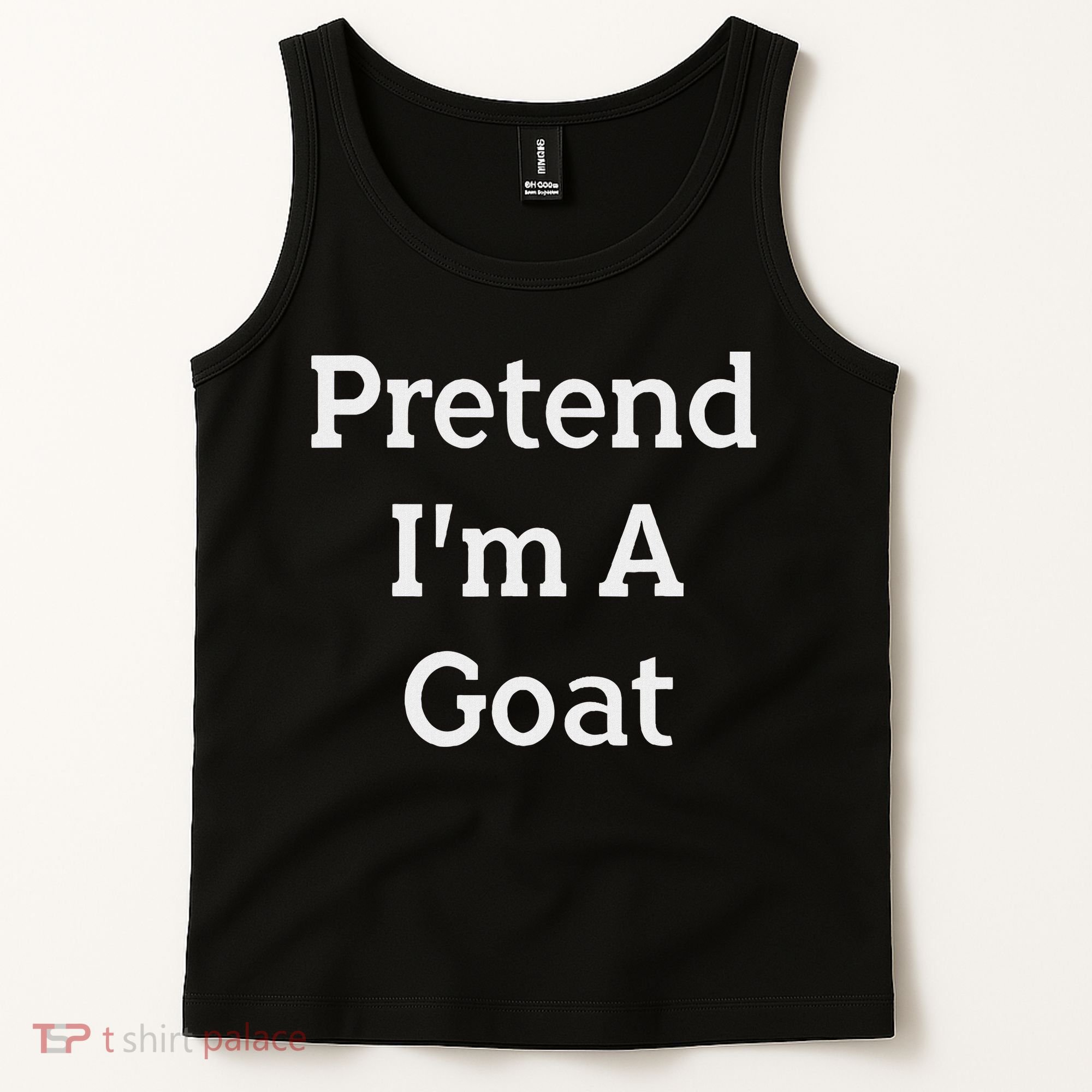 Pretend I'm A Goat Costume Party Funny Halloween Goat Tank Top