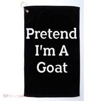 Pretend I'm A Goat Costume Party Funny Halloween Goat Golf Towel thumb 0