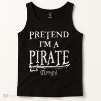 Pretend I'm A Pirate Arrgh Costume Party Halloween Pirate Tank Top thumb 2