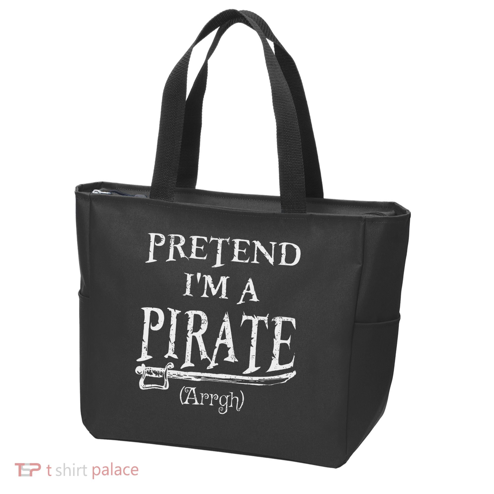 Pretend I'm A Pirate Arrgh Costume Party Halloween Pirate Tote Bag