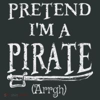 Pretend I'm A Pirate Arrgh Costume Party Halloween Pirate Infant Baby Jersey Bodysuit thumb 2