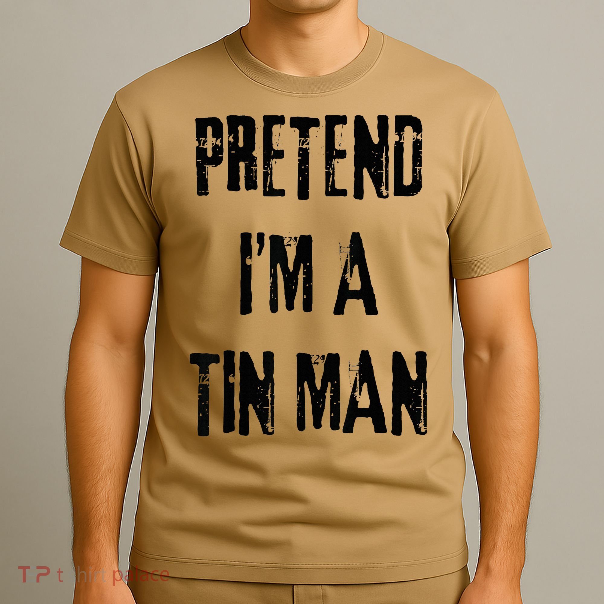 Pretend I'm A Tin Man Halloween Last Minute Costume Party T-Shirt