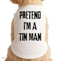 Pretend I'm A Tin Man Halloween Last Minute Costume Party Doggie Tank thumb 0