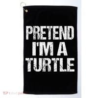 Pretend Im A Turtle Easy Halloween Costume Golf Towel thumb 0