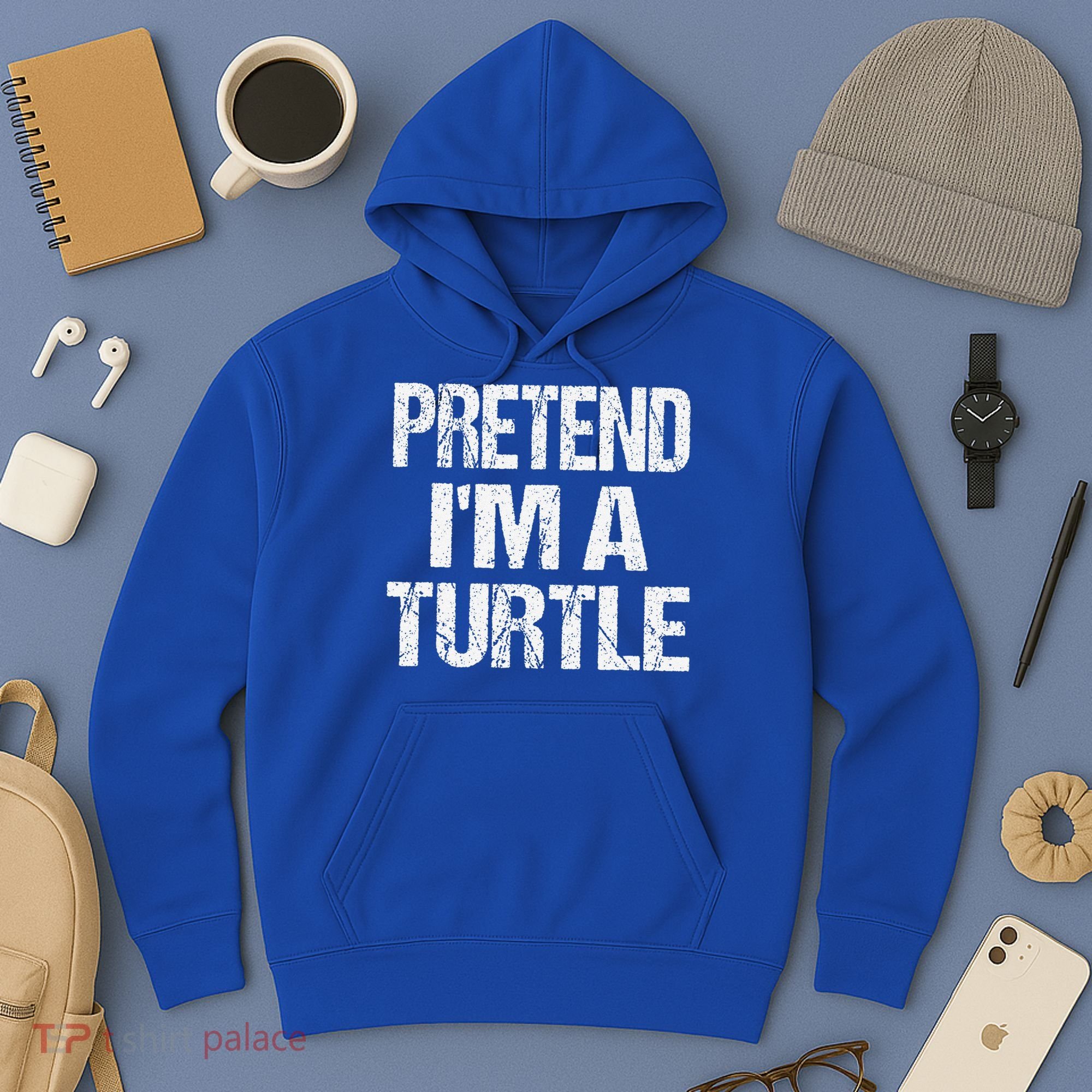 Pretend Im A Turtle Easy Halloween Costume Hoodie