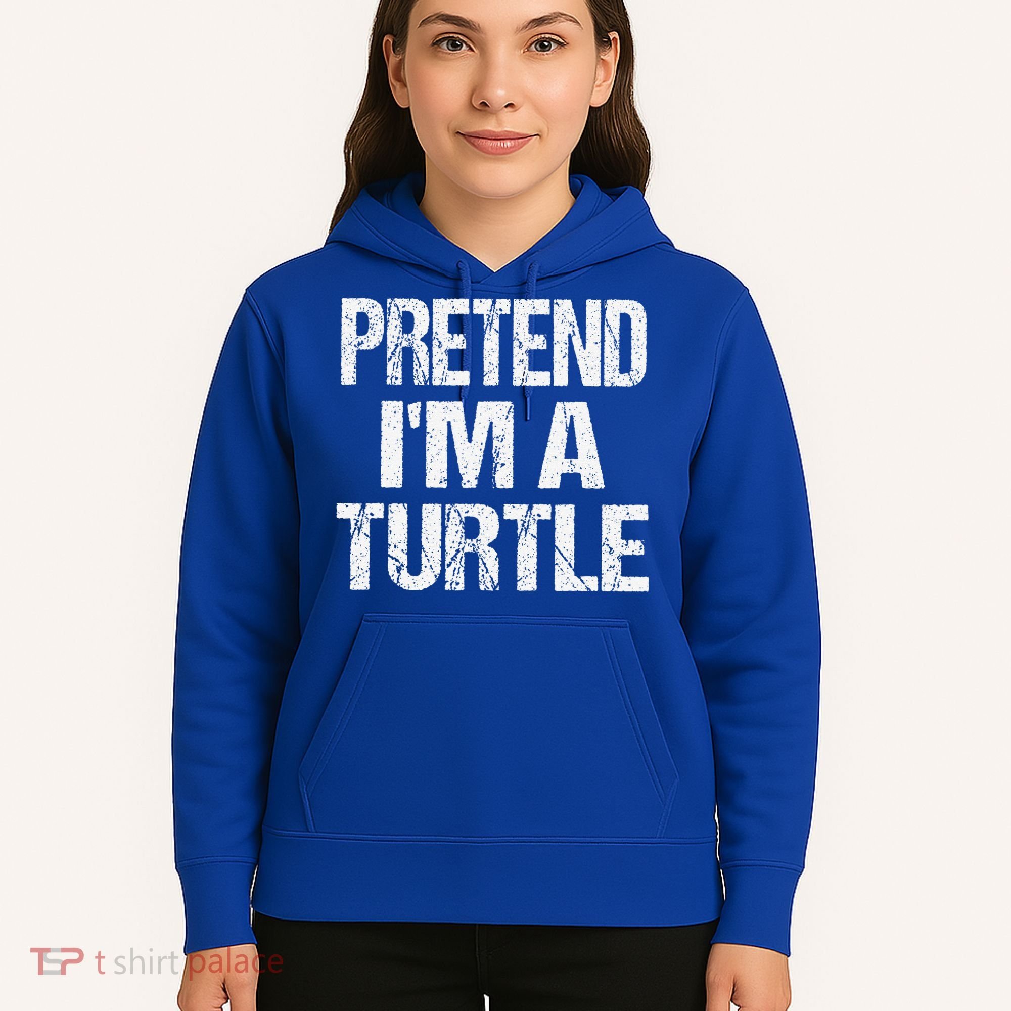 Pretend Im A Turtle Easy Halloween Costume Hoodie