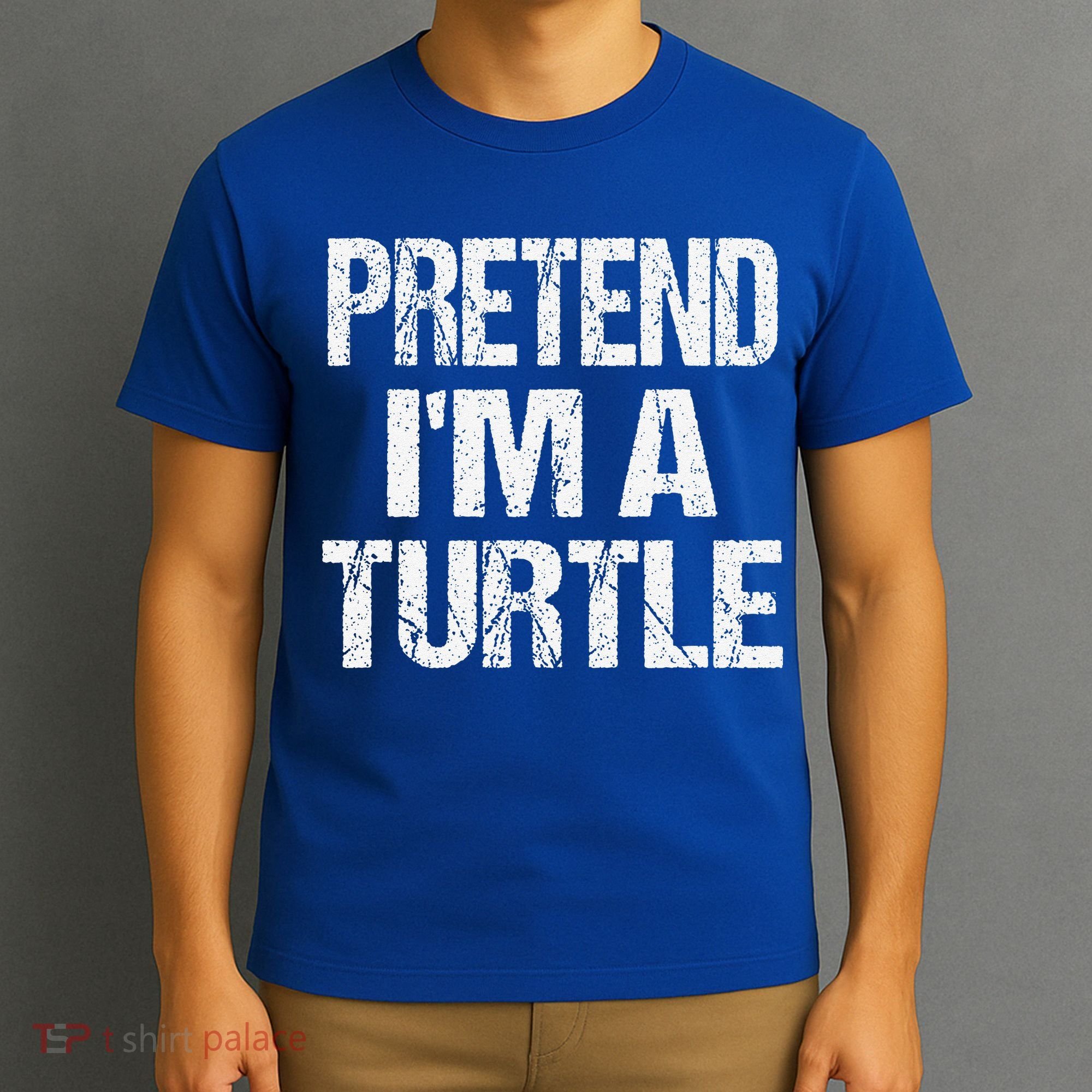 Pretend Im A Turtle Easy Halloween Costume T-Shirt