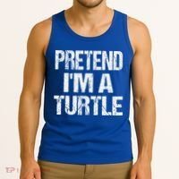 Pretend Im A Turtle Easy Halloween Costume Tank Top thumb 3