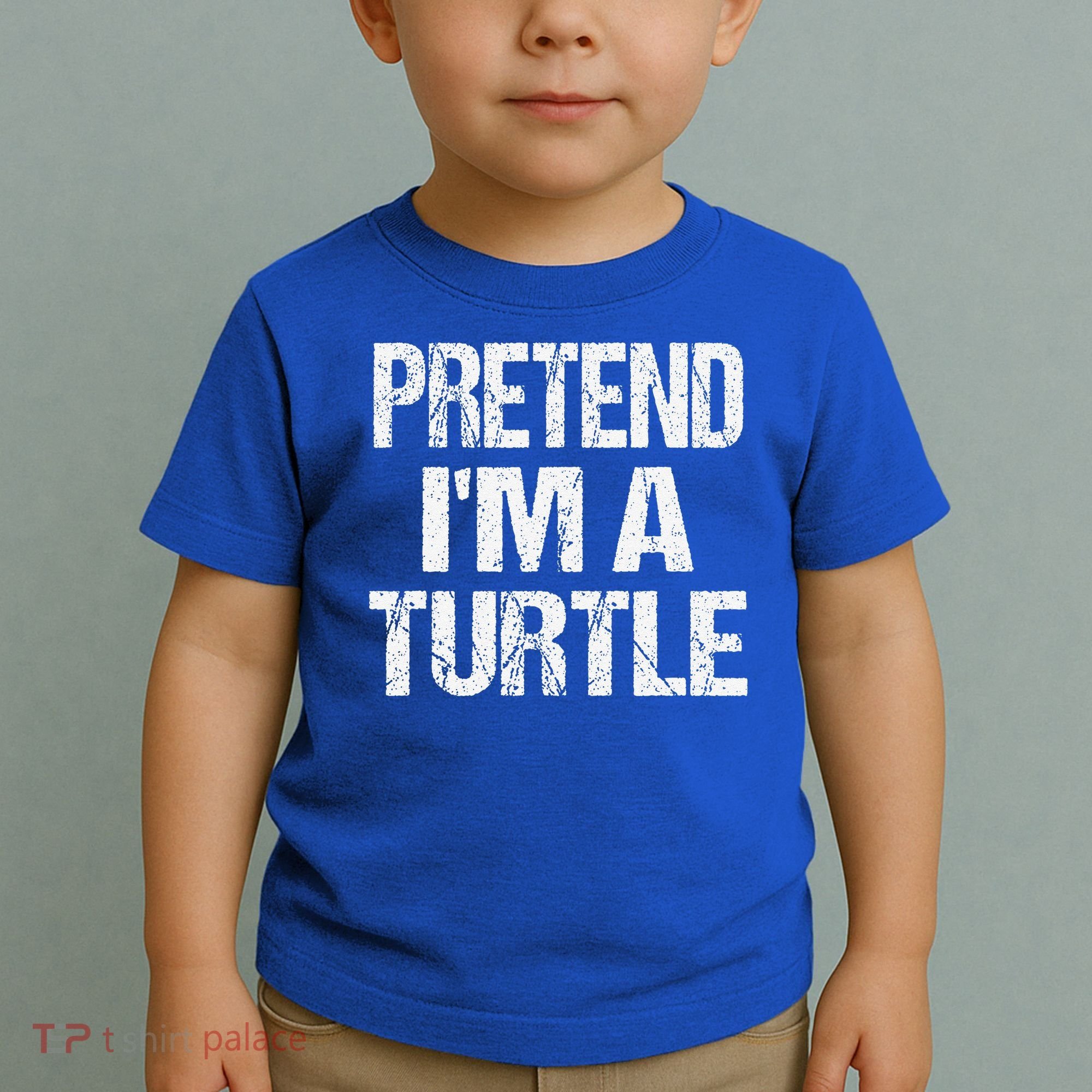 Pretend Im A Turtle Easy Halloween Costume Toddler T-Shirt