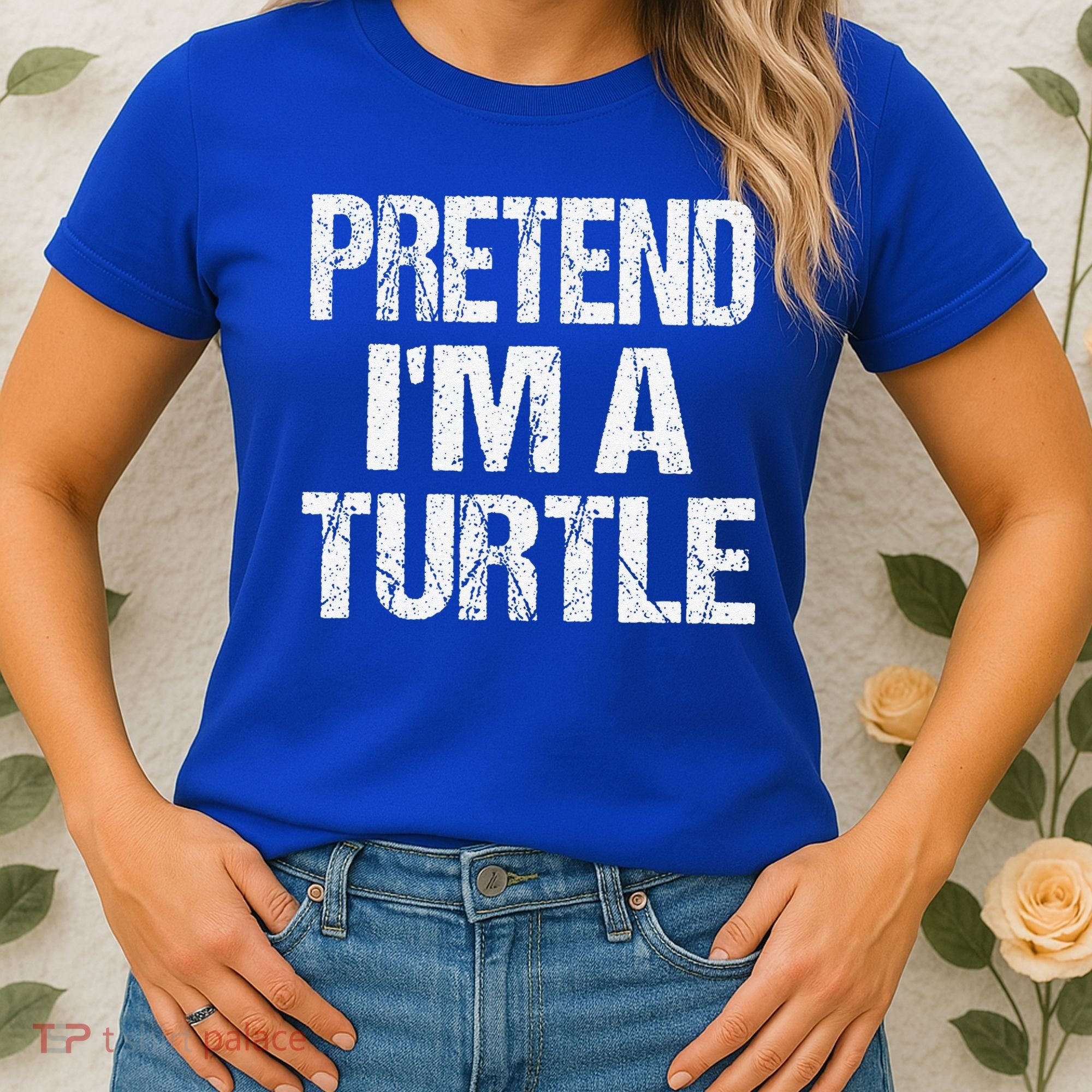 Pretend Im A Turtle Easy Halloween Costume Women's T-Shirt