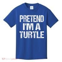 Pretend Im A Turtle Easy Halloween Costume Kids T-Shirt thumb 0