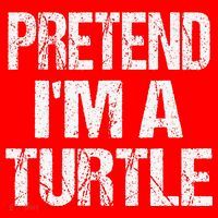 Pretend Im A Turtle Easy Halloween Costume Santa Hat thumb 1