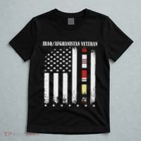 Proud Iraq Afghanistan Veteran Flag T-Shirt thumb 5