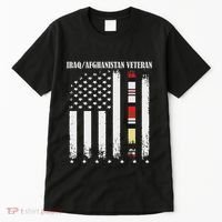 Proud Iraq Afghanistan Veteran Flag Tall T-Shirt thumb 0