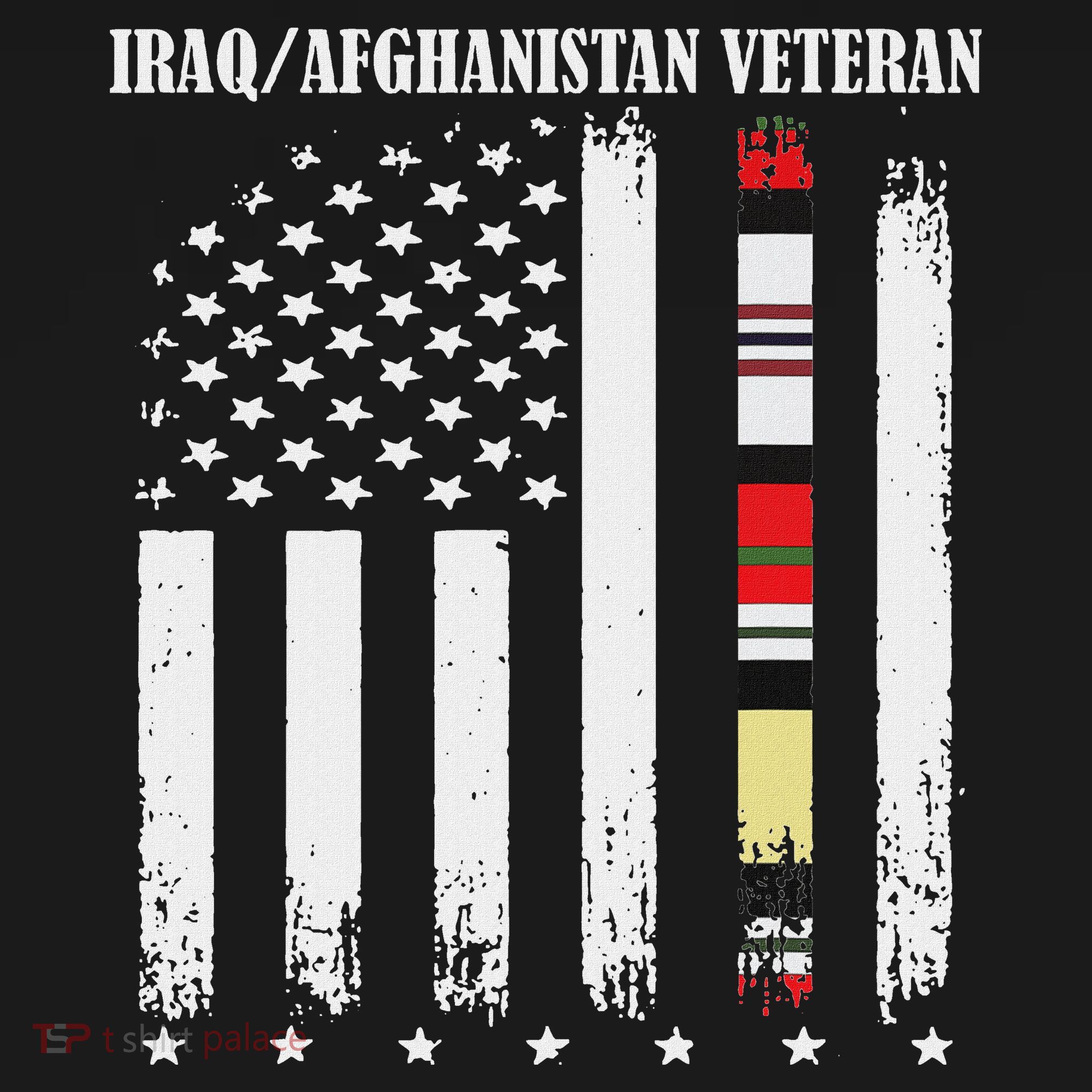 Proud Iraq Afghanistan Veteran Flag Women's Hoodie