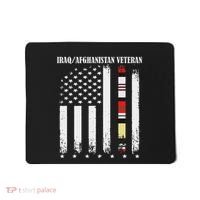 Proud Iraq Afghanistan Veteran Flag Mousepad thumb 0