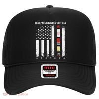 Proud Iraq Afghanistan Veteran Flag Hat thumb 0