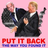 Put It Back The Way You Found It Donald Trump Anti Biden Coaster thumb 2