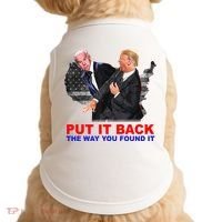 Put It Back The Way You Found It Donald Trump Anti Biden Doggie Tank thumb 0