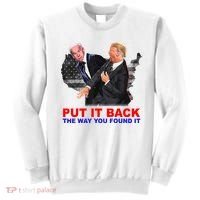 Put It Back The Way You Found It Donald Trump Anti Biden Sweatshirt thumb 0