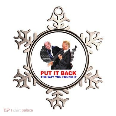 Put It Back The Way You Found It Donald Trump Anti Biden Ornament